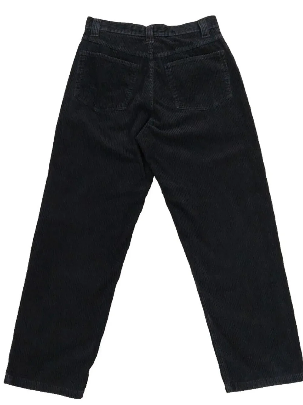 Vintage Anchor Blue Baggy Black Corduroy Y2k Skater Pants Faded Grunge. Sz 30x30
